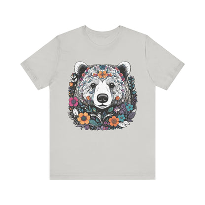 Floral Brown Bear T-Shirt