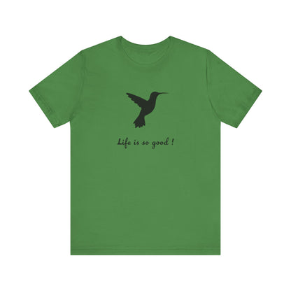 Life is Good Hummingbird Camping T-Shirt