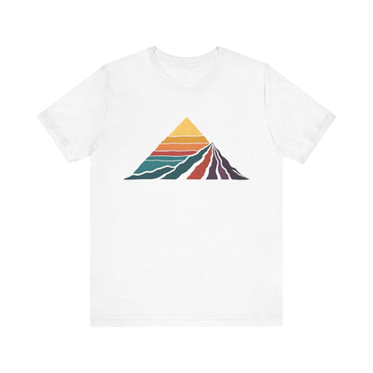 Retro Colored Mountains Trekking T-Shirt