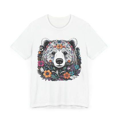 Floral Brown Bear T-Shirt