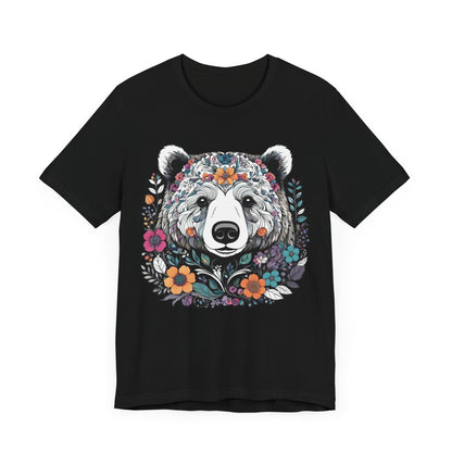 Floral Brown Bear T-Shirt