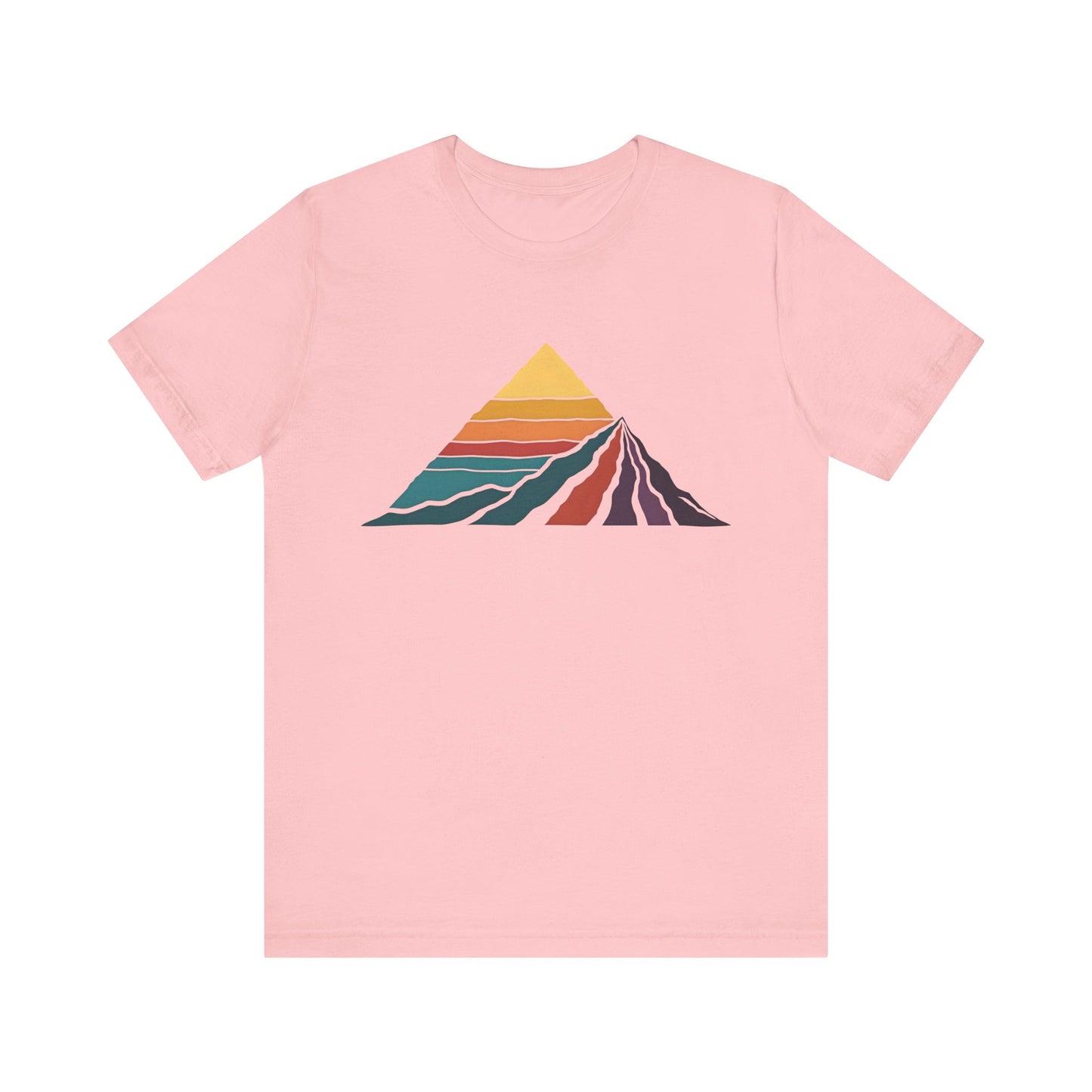 Retro Colored Mountains Trekking T-Shirt