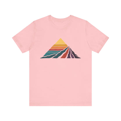 Retro Colored Mountains Trekking T-Shirt