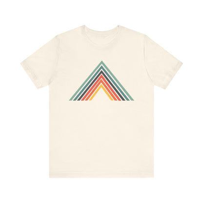 Abstract Mountain with Lines Camping T-Shirt