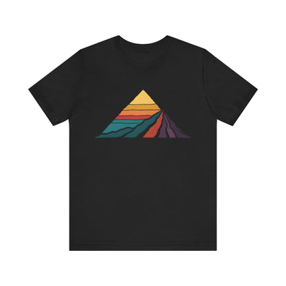 Retro Colored Mountains Trekking T-Shirt