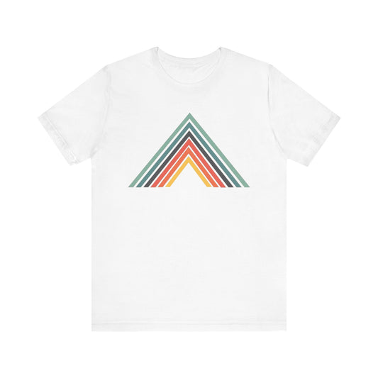 Abstract Mountain with Lines Camping T-Shirt