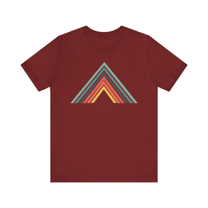 Abstract Mountain with Lines Camping T-Shirt