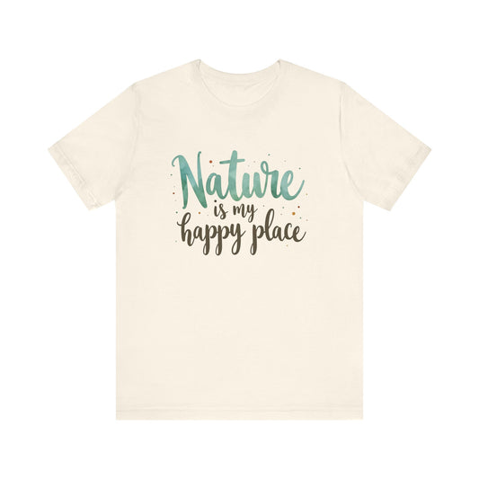 Nature is My Happy Place Camping T-Shirt