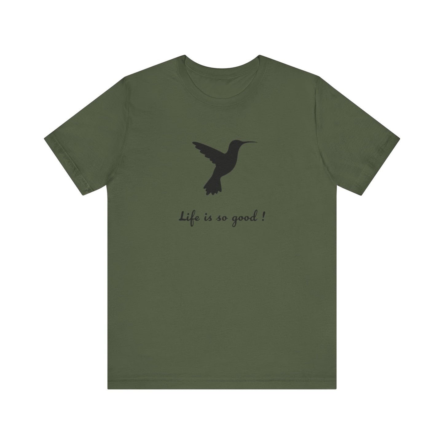 Life is Good Hummingbird Camping T-Shirt