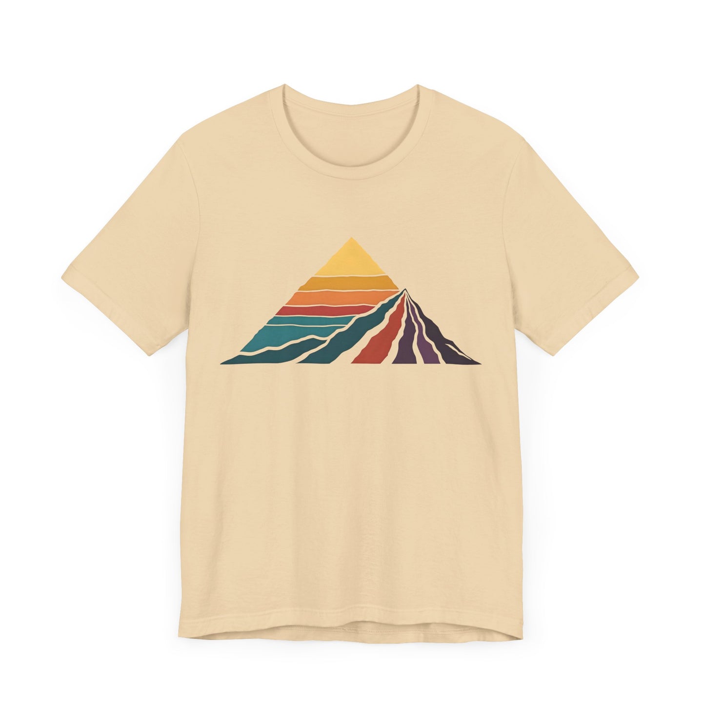 Retro Colored Mountains Trekking T-Shirt