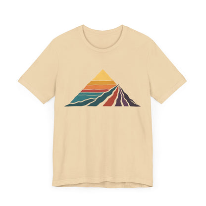 Retro Colored Mountains Trekking T-Shirt