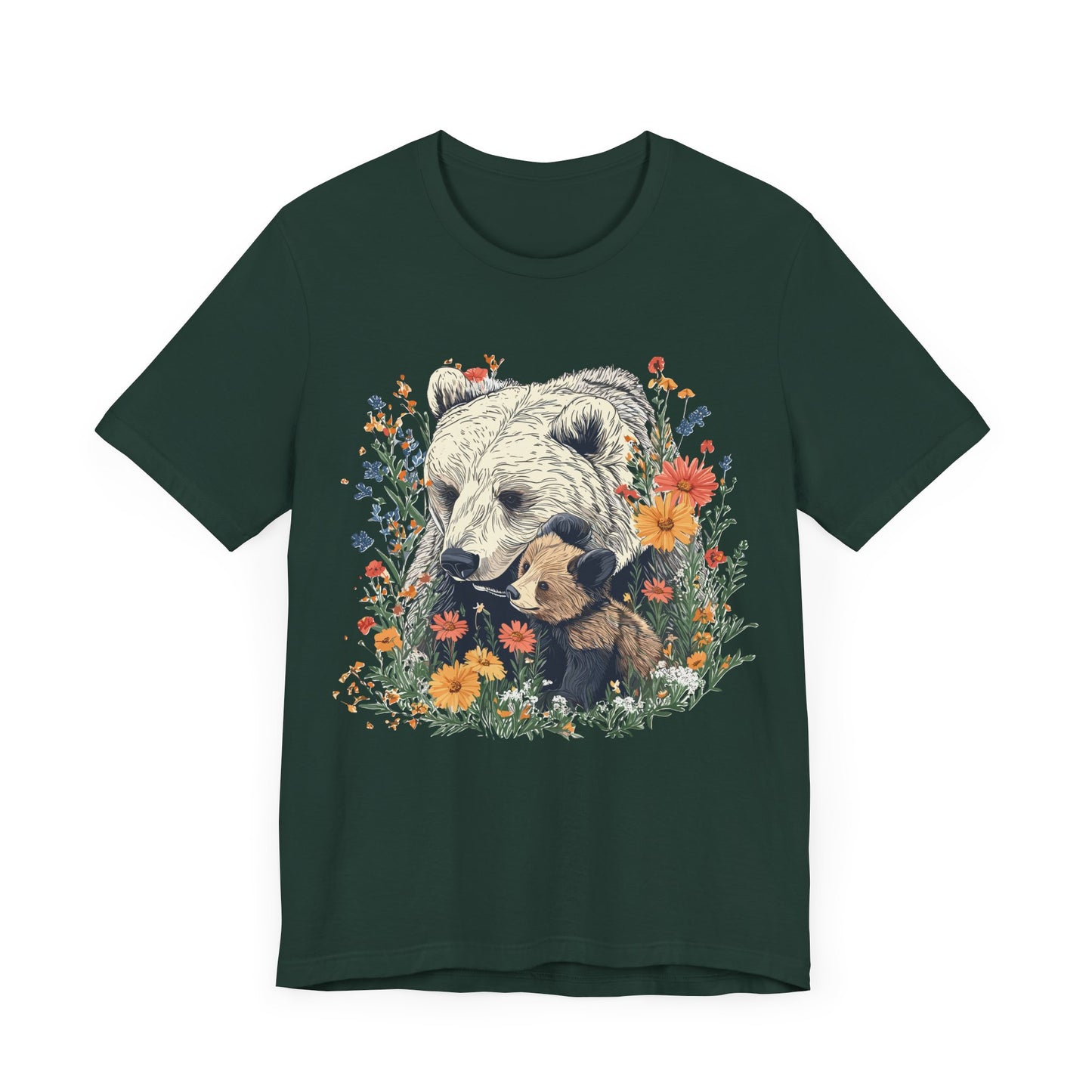 Mama bear and Cub Camping T-Shirt