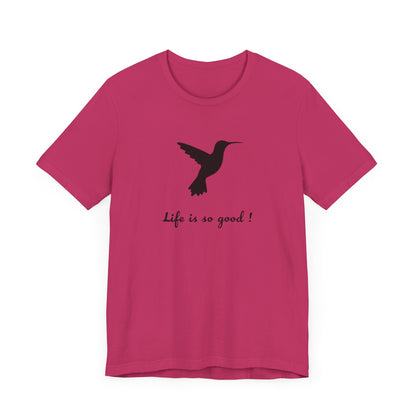 Life is Good Hummingbird Camping T-Shirt