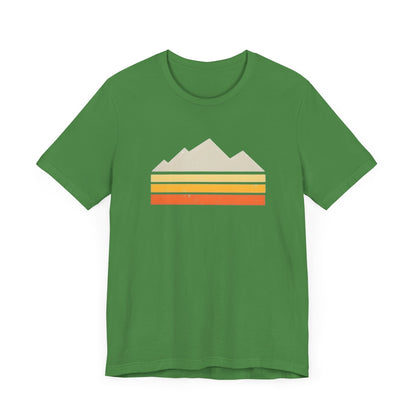 Abstract Retro Mountain Backpacking T-Shirt