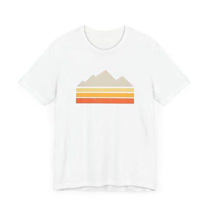 Abstract Retro Mountain Backpacking T-Shirt