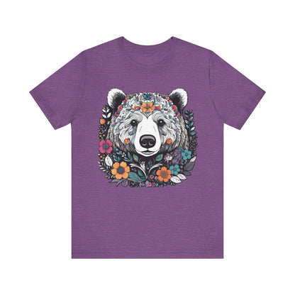 Floral Brown Bear T-Shirt