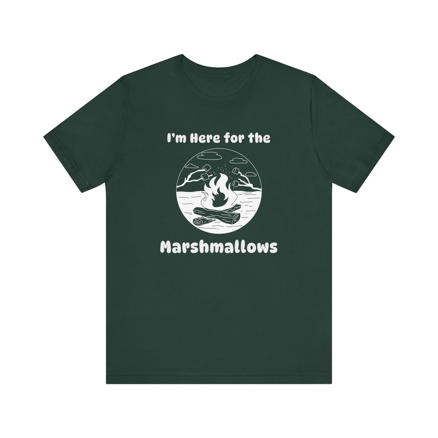 Here for the Marshmallows Camping T-Shirt