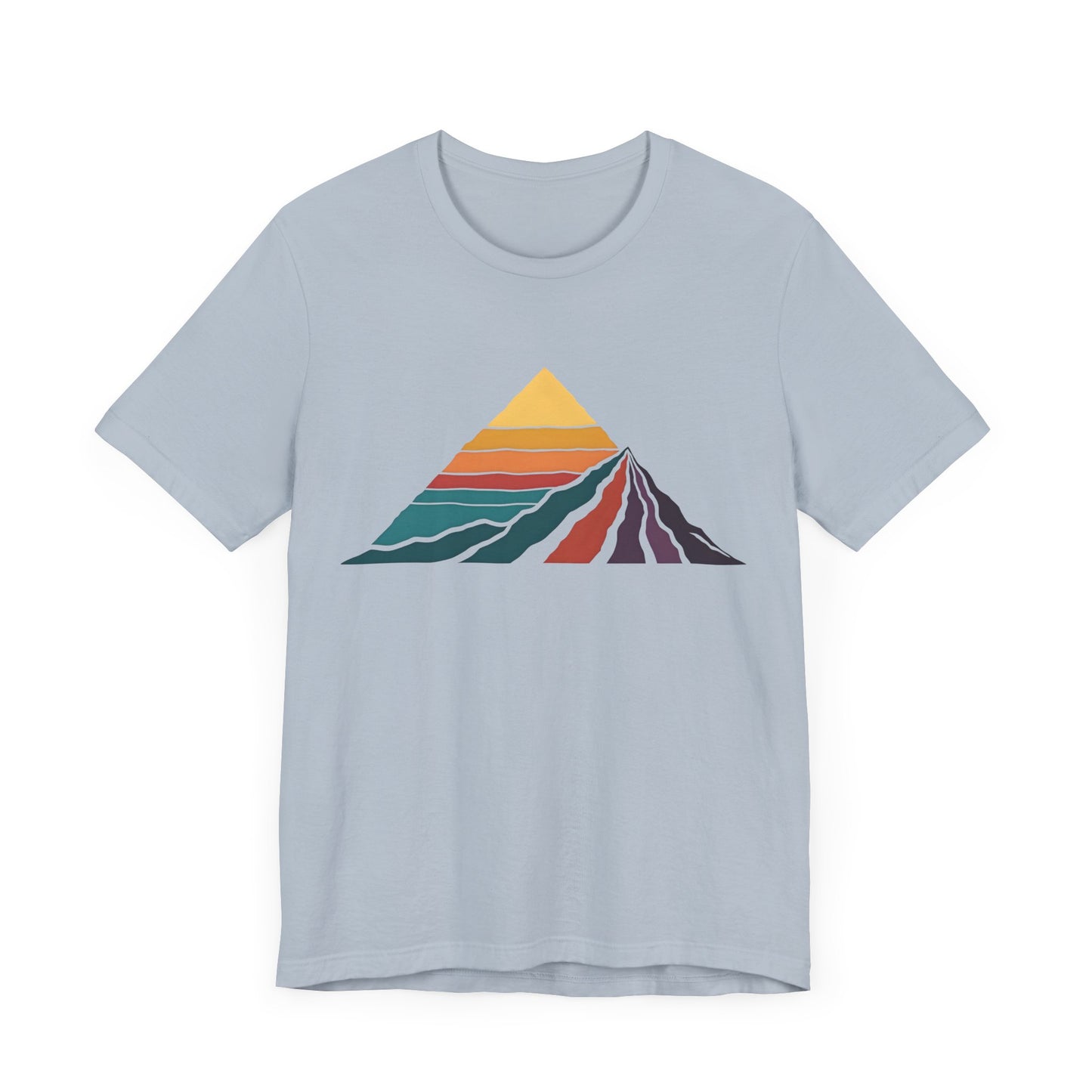 Retro Colored Mountains Trekking T-Shirt