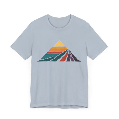 Retro Colored Mountains Trekking T-Shirt