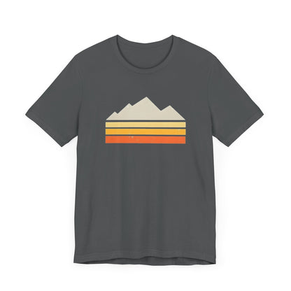 Abstract Retro Mountain Backpacking T-Shirt