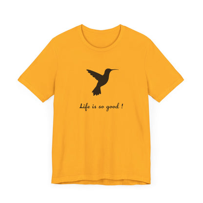 Life is Good Hummingbird Camping T-Shirt