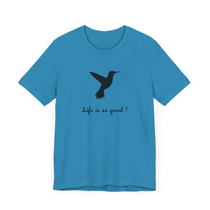 Life is Good Hummingbird Camping T-Shirt