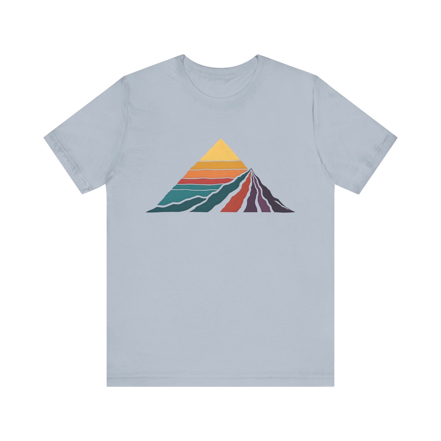 Retro Colored Mountains Trekking T-Shirt