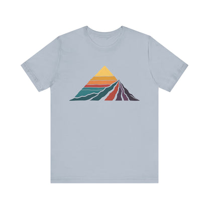 Retro Colored Mountains Trekking T-Shirt