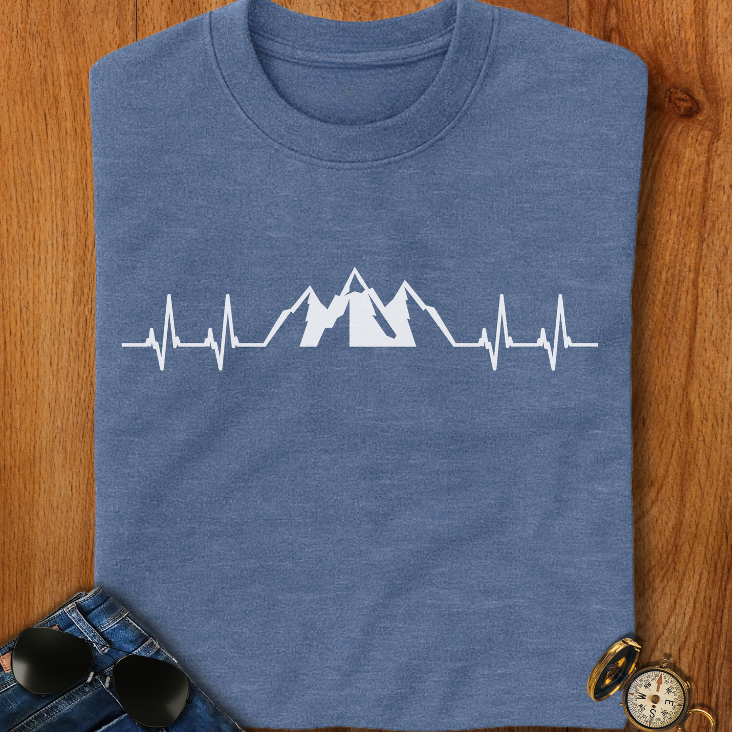 Mountains EKG T-Shirt