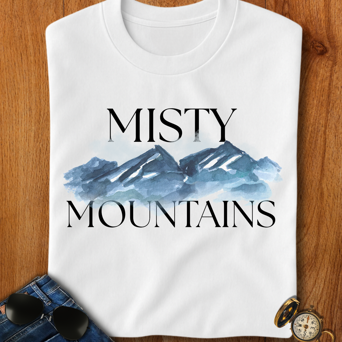 Misty Mountains Hiking, Camping, Backpacking T-Shirt