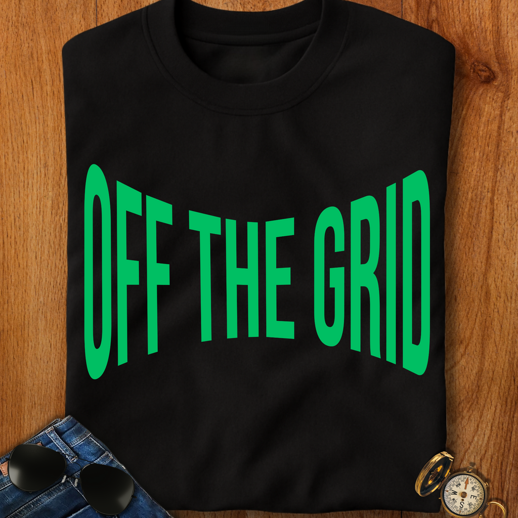 Off the Grid Backpacking, Hiking, Camping T-Shirt