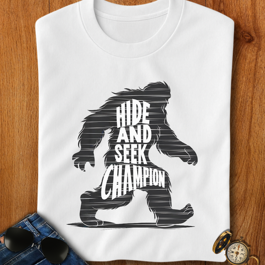 Hide and Seek Champion Yeti Hiking T-Shirt