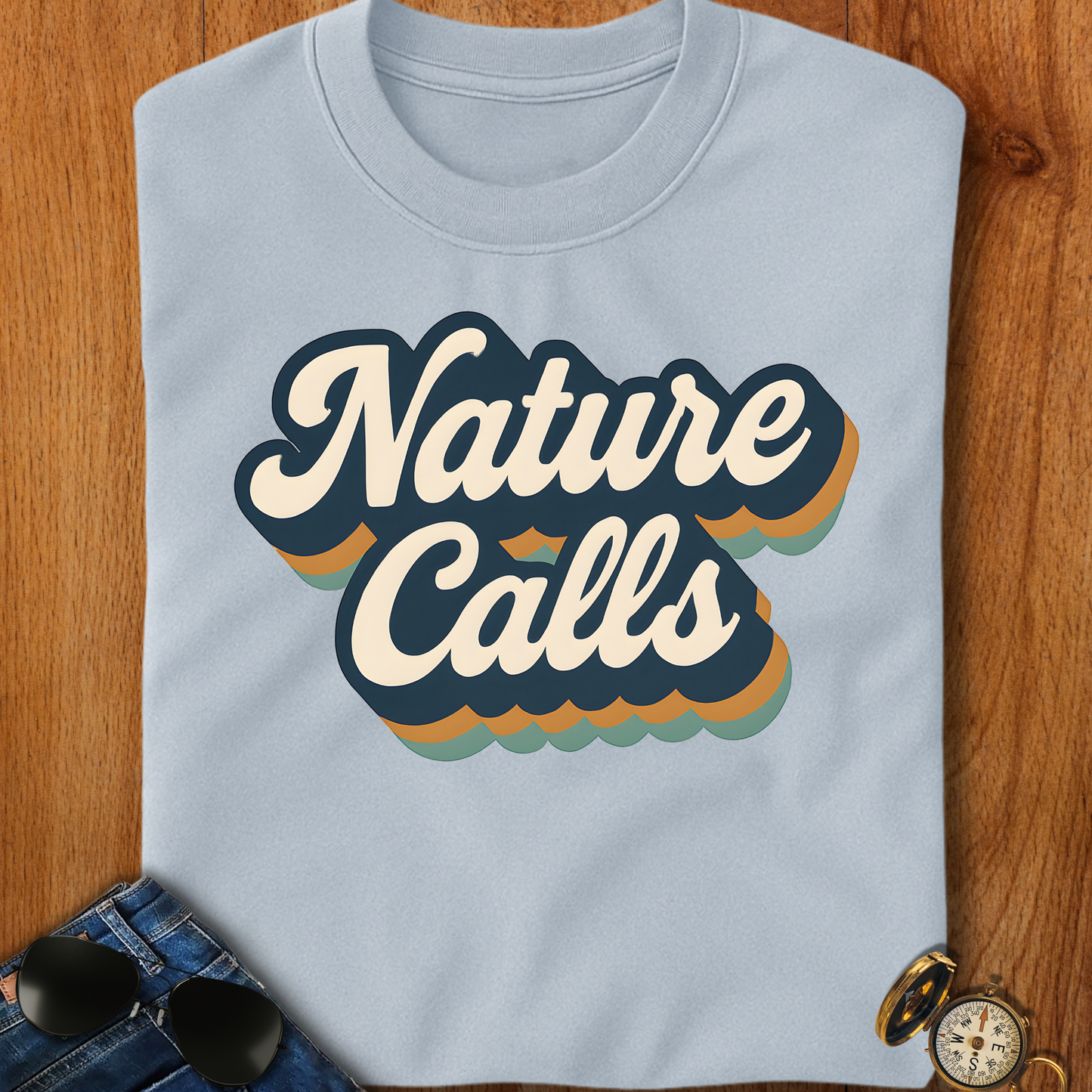 Nature Calls Retro Hiking T-Shirt