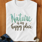 Nature is My Happy Place Camping T-Shirt