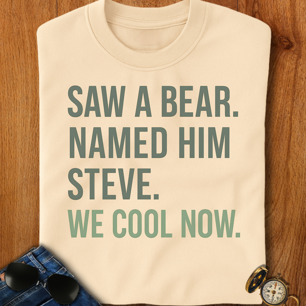 Steve the Bear Backpacking T-Shirt