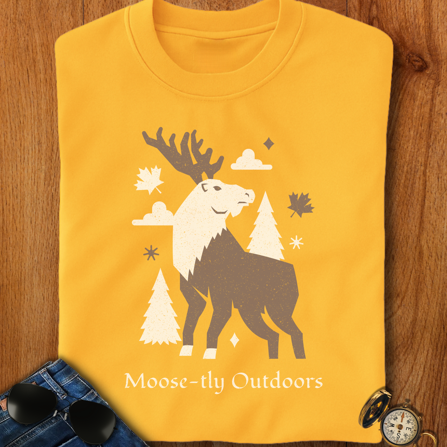 Moose-tly outdoors Camping T-Shirt