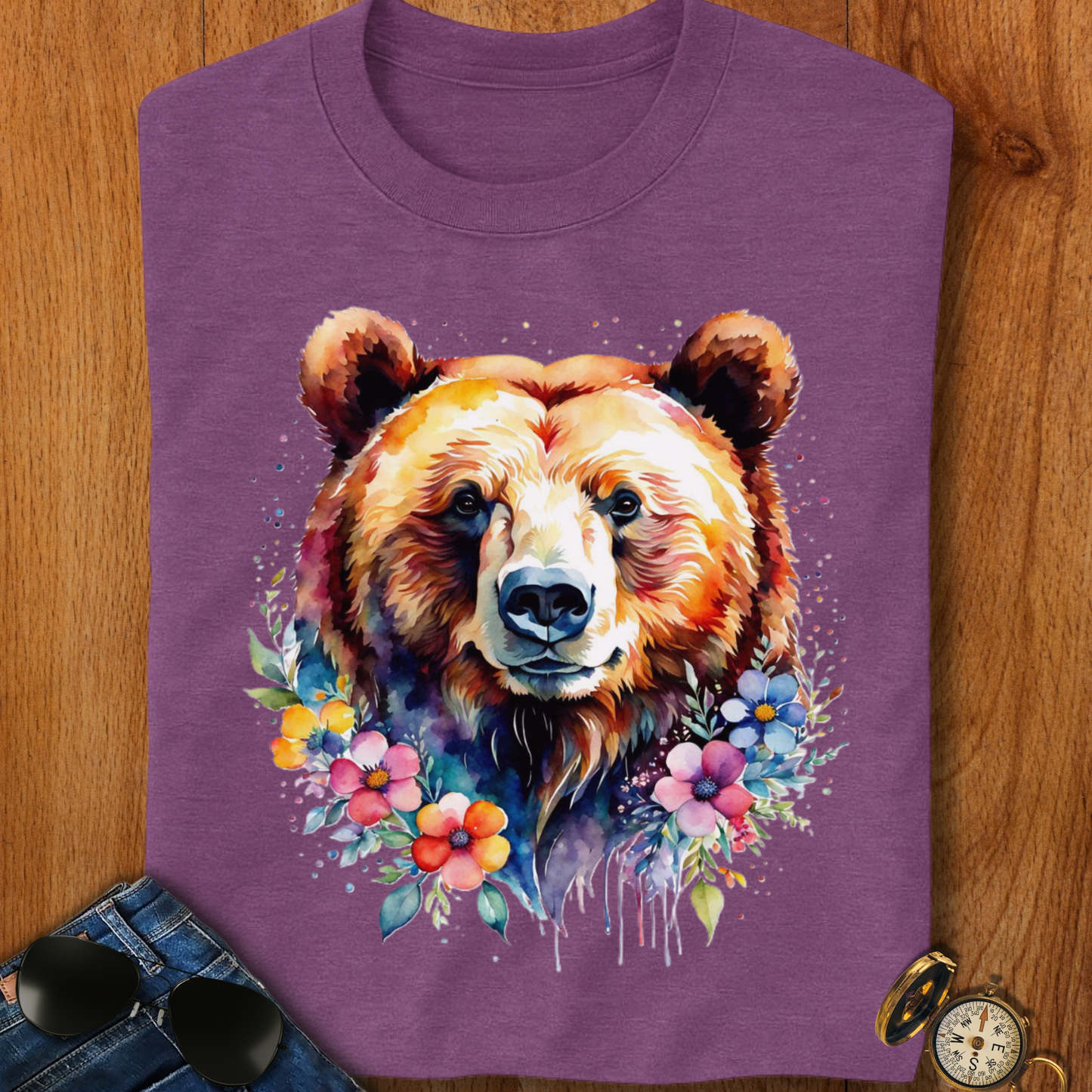 Blooming Grizzly T-Shirt