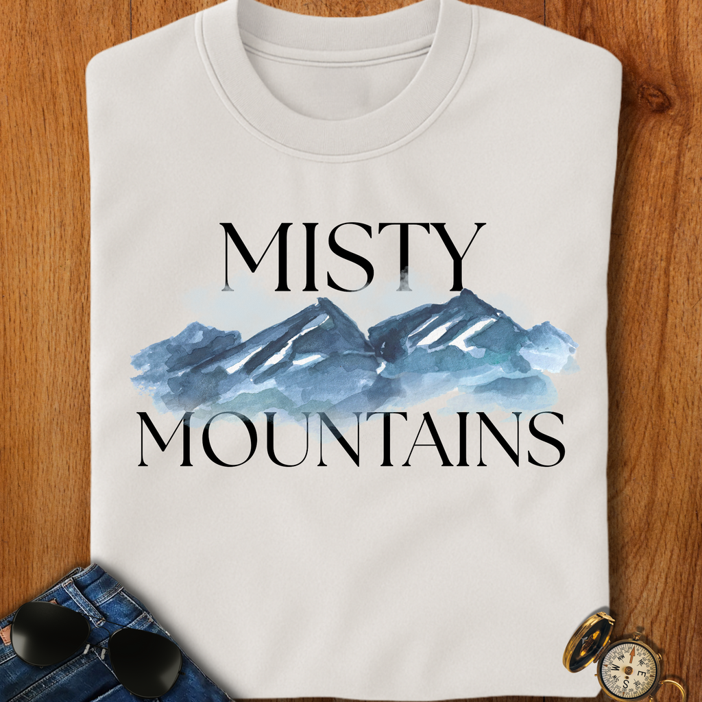 Misty Mountains Hiking, Camping, Backpacking T-Shirt