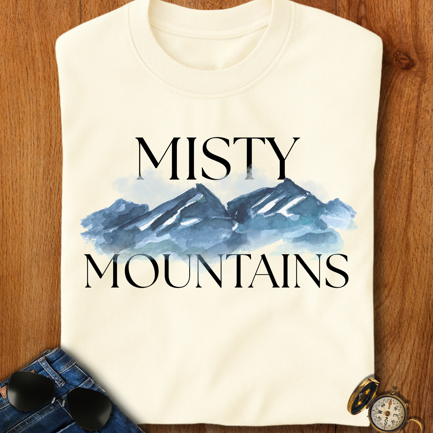 Misty Mountains Hiking, Camping, Backpacking T-Shirt