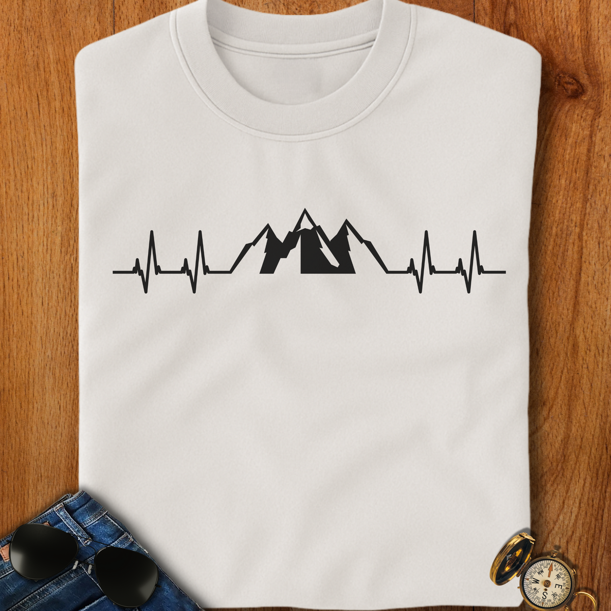 Mountains EKG T-Shirt