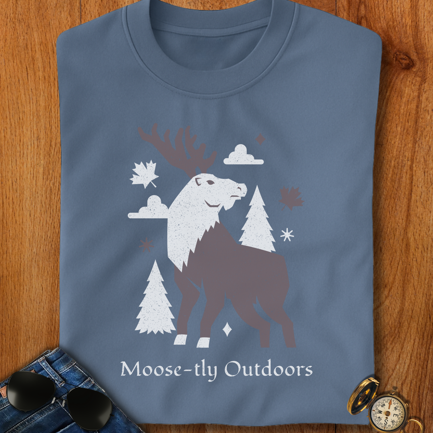 Moose-tly outdoors Camping T-Shirt