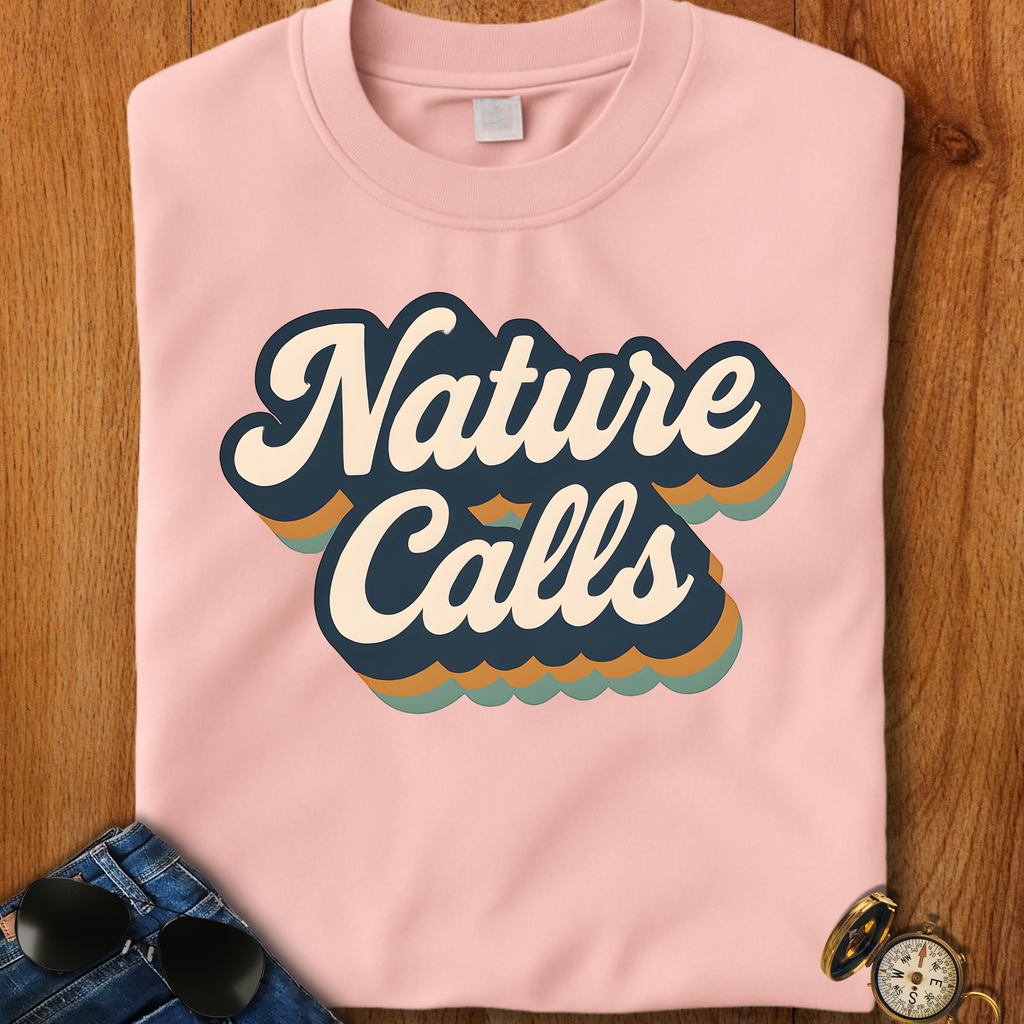 Nature Calls Retro Hiking T-Shirt