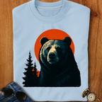 Majestic Retro Bear Camping T-Shirt