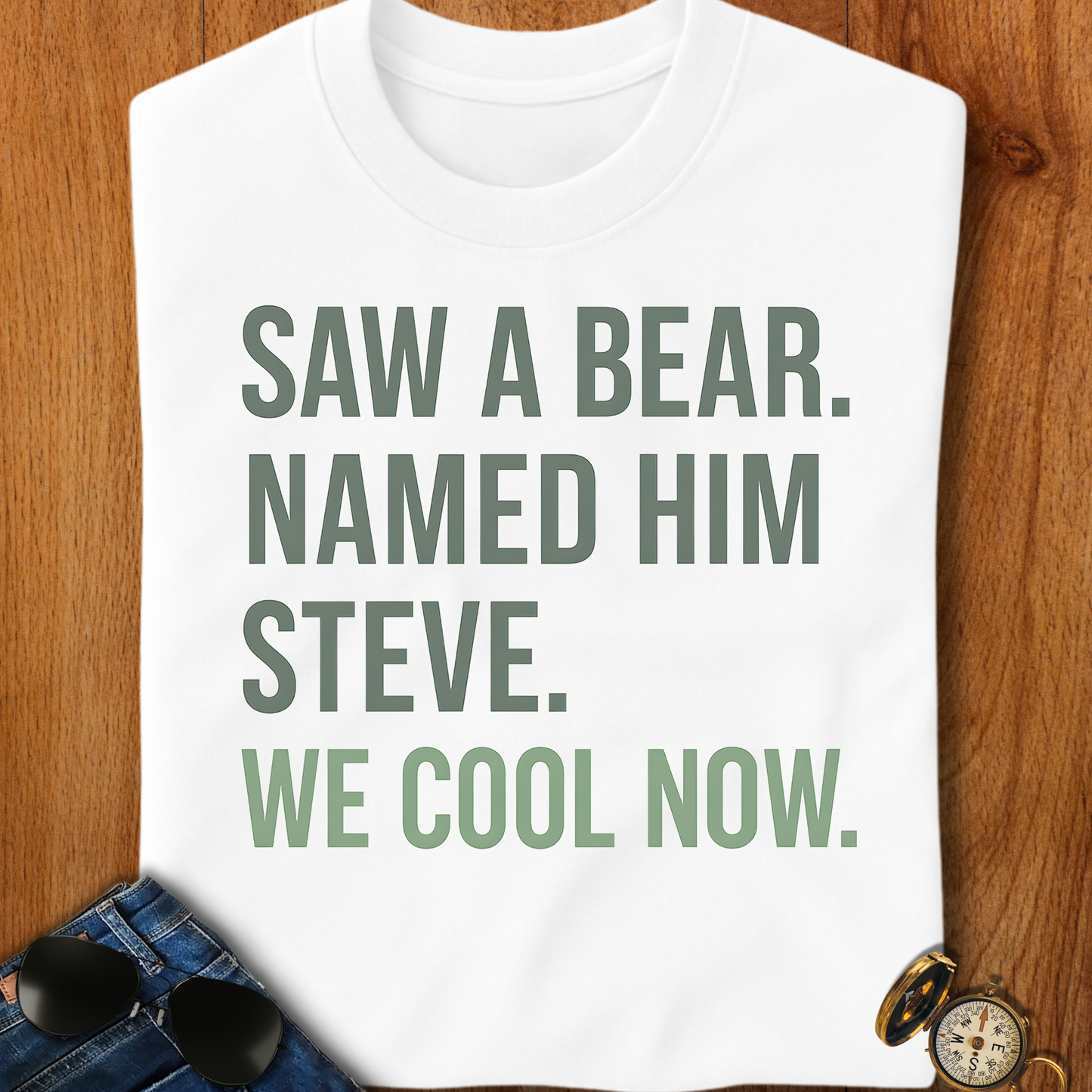 Steve the Bear Backpacking T-Shirt