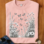 Butterfly Garden Camping T-Shirt
