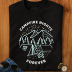 Campfire Nights Forever Camping T-Shirt