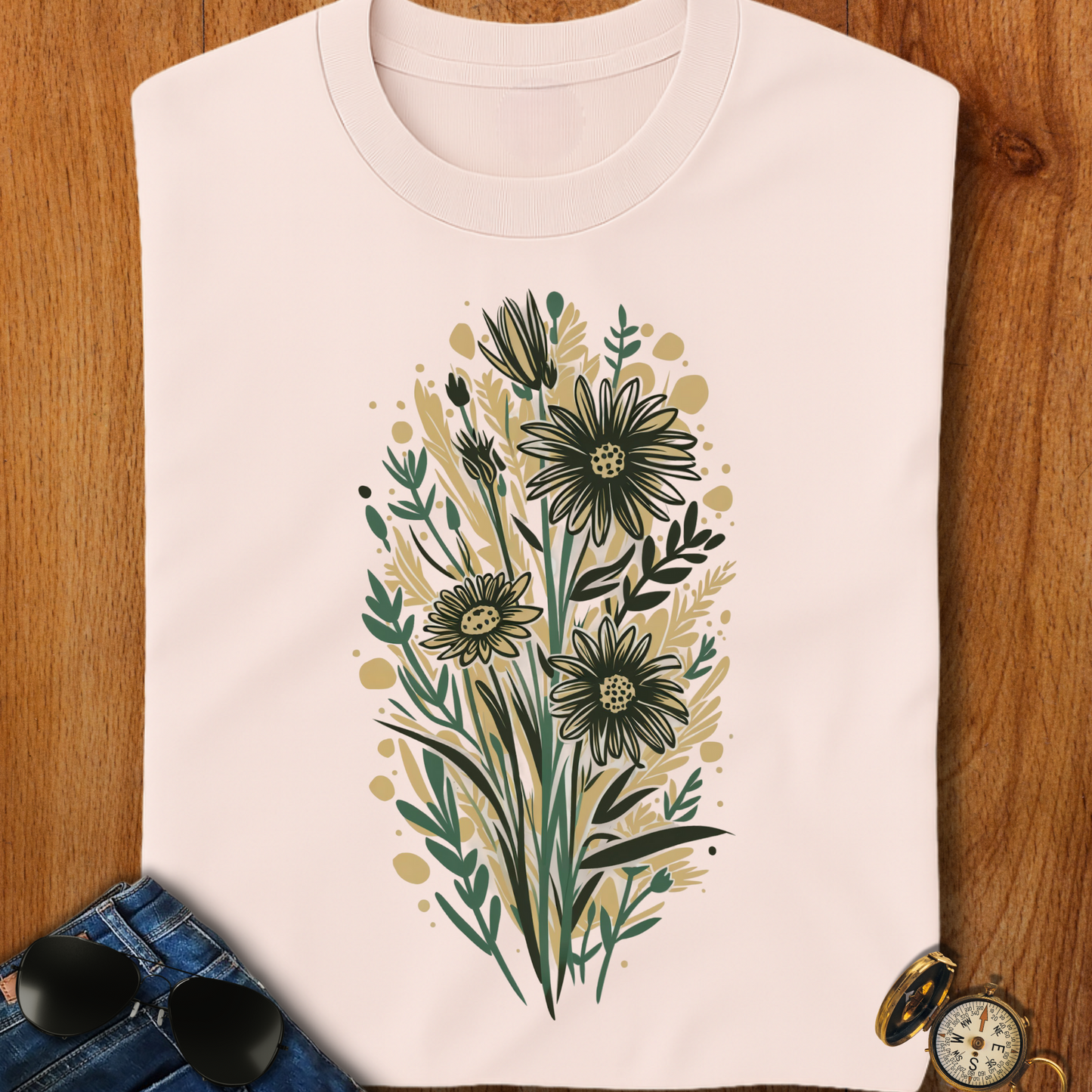 Sunflowers Camping T-Shirt