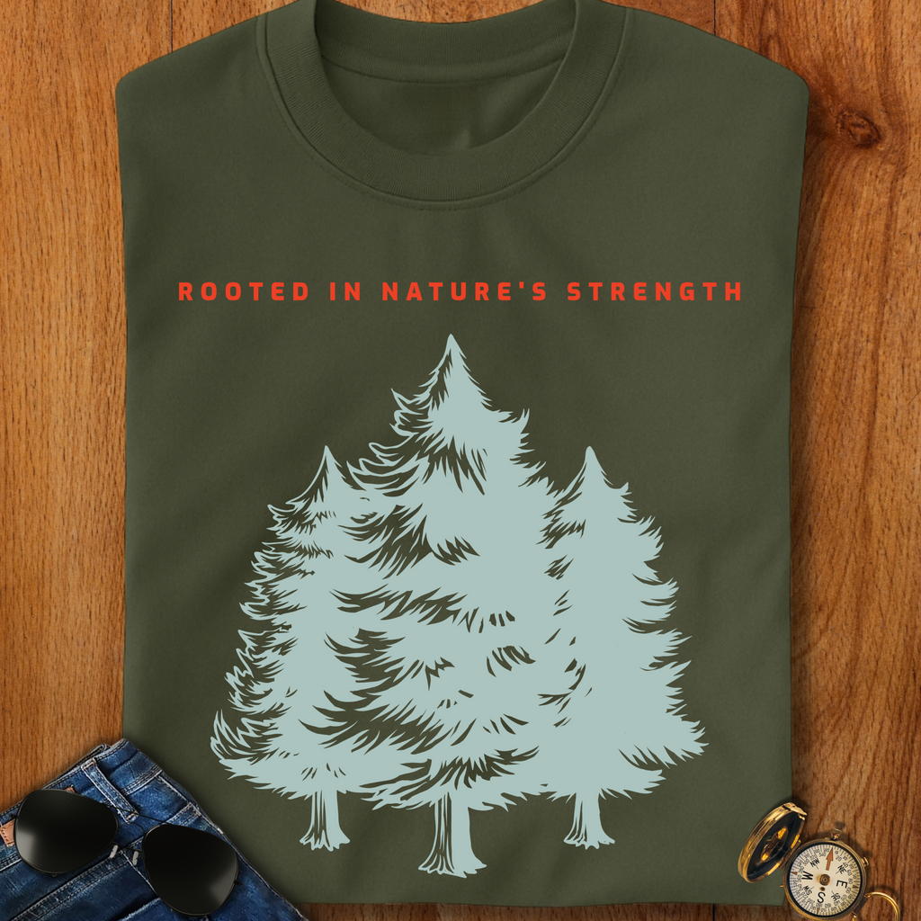Rooted in Nature's Strength Hiking T-Shirt