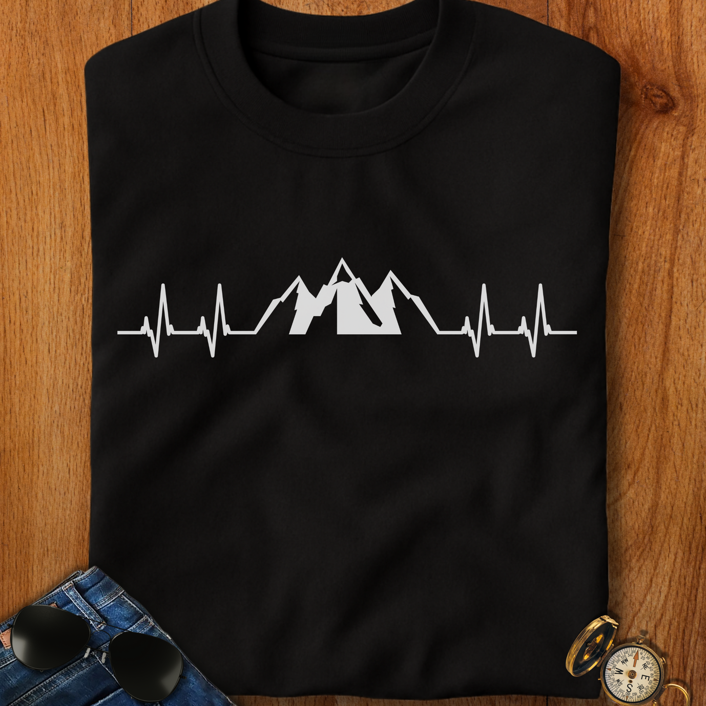 Mountains EKG T-Shirt