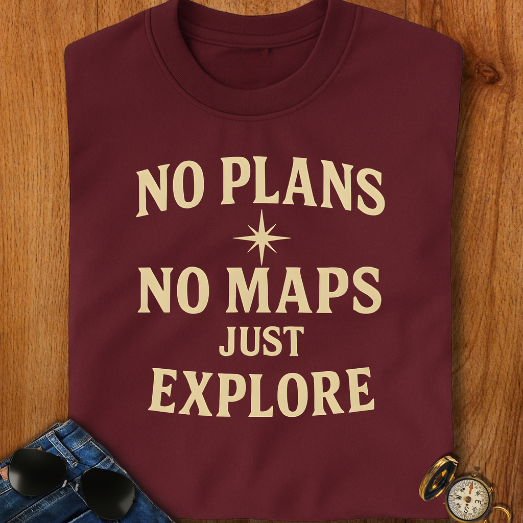 No Plans & No Maps Backpacking T-Shirt